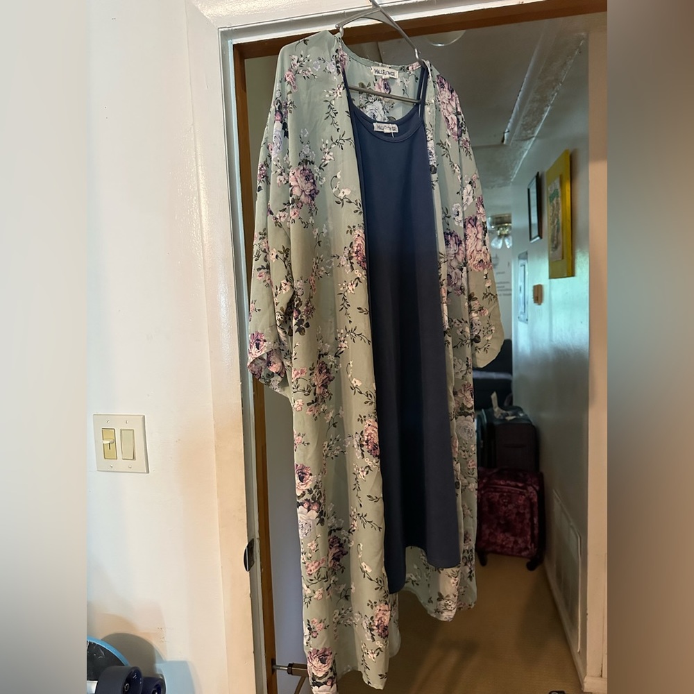 A dress with the cardigan